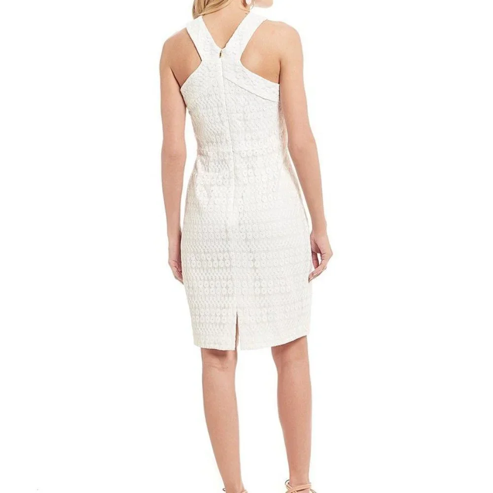 Trina Turk Mesh Lace Halter Dress - Picture 2 of 10